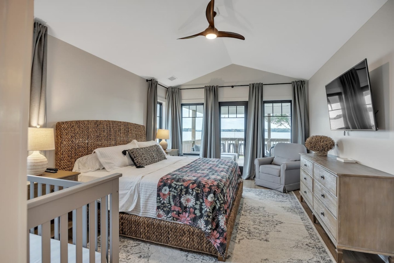 Master bedroom at The Liquid Bullpen